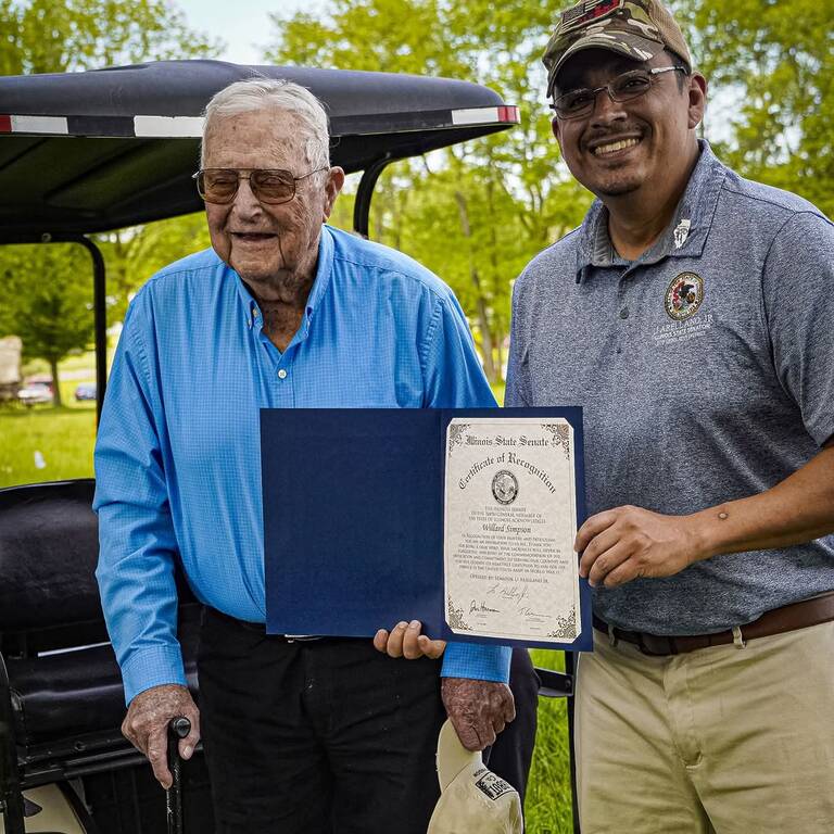 Senator Li Arellano, Jr presented a Certificate of Recognition to Willard Simpson